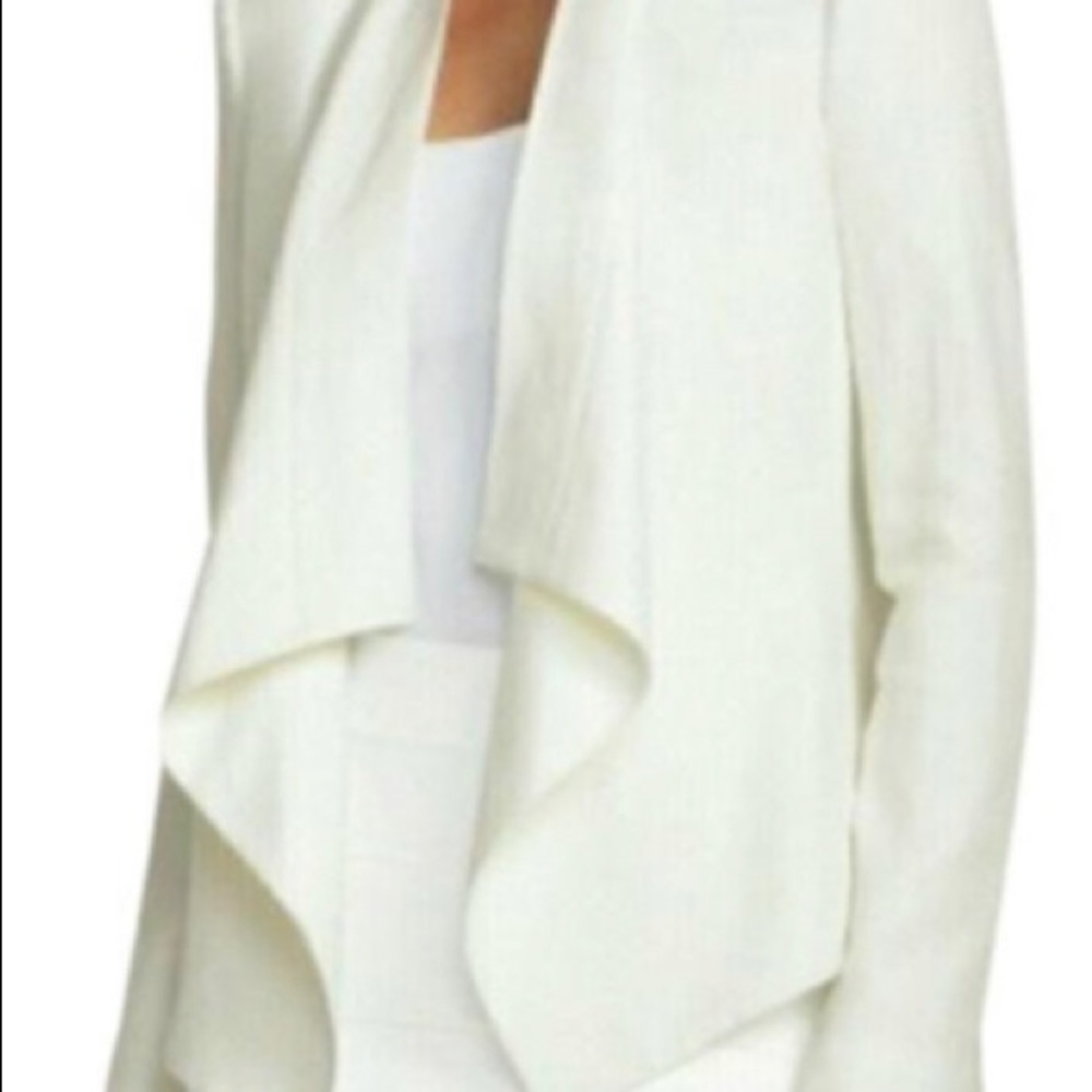 BCBG Abree drape front jacket